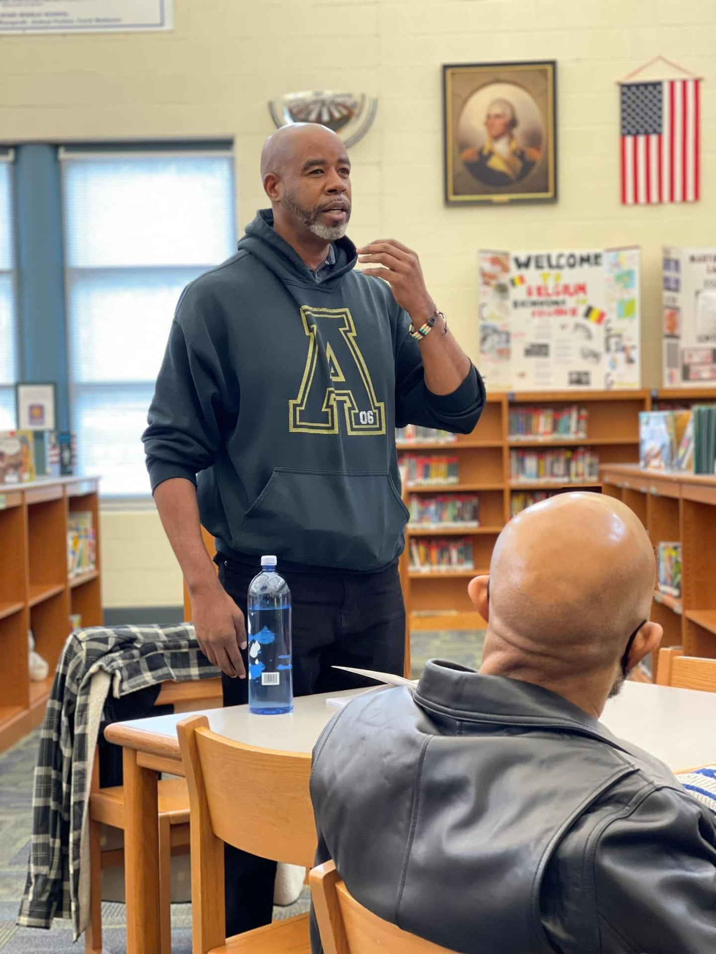 Dr. Brian S. Maiden teaching in a classroom